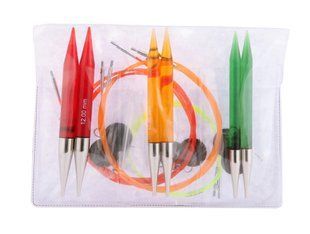 50617 Набір змінних акрилових спиць Chunky Multi-Colored Spectra Flair Acrylic KnitPro 23320 фото