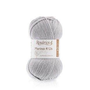 62 Merino 4 Us пряжа (100% мериносова вовна - без мулесингу), колір Сірий 50 г моток ROSARIOS 1082704 фото
