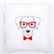 PN-0155963 Набір для вишивання гладдю (подушка) Vervaco Dog with red glasses "Собака у червоних окулярах" 1060401 фото