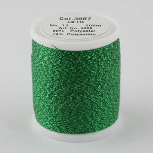 3057/9806 Glamour №12 віскозна нитка з металізованим ефектом, 200м 1063601 фото