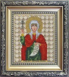 Набір для вишивання бісером Чарівна Мить Б-1073 "Ікона свята мучениця Світлана (Фотіна)" 105348 фото