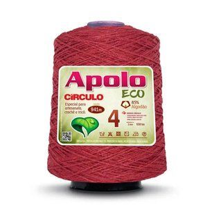 7136 APOLO ECO 4 пряжа (85% бавовна, 15% волокна, 600гр, 915м 1шт), бородовий 1081328 фото