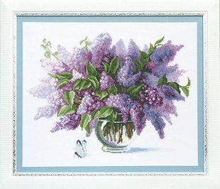 ВТ-115 Набір для вишивання хрестиком Crystal Art "Бузок у цвітінні" 1055818 фото