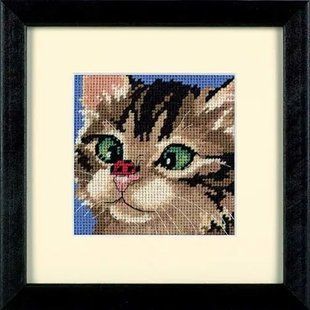 07206 Набір для вишивання (гобелен) DIMENSIONS Cross-Eyed Kitty "Косооке кошеня" 1065350 фото