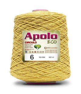 1660 APOLO ECO 6 пряжа (85% бавовна, 15% волокна, 600гр, 610м 1шт) ЖОВТИЙ 1081334 фото
