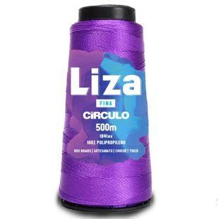 6331 LIZA THIN (FINA) пряжа 100% поліпропілен . 500 м . 92 г, фіолетовий/бузковий 1078152 фото