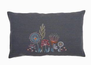 PN-0156058 Набір для вишивання гладдю (подушка) Vervaco Stylized flowers "Стилізовані квіти" 1060409 фото
