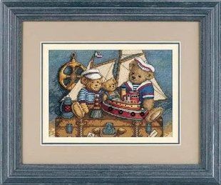 06994 Набір для вишивання хрестом DIMENSIONS Ahoy! Bears "Ведмедики-Моряки" 1073877 фото