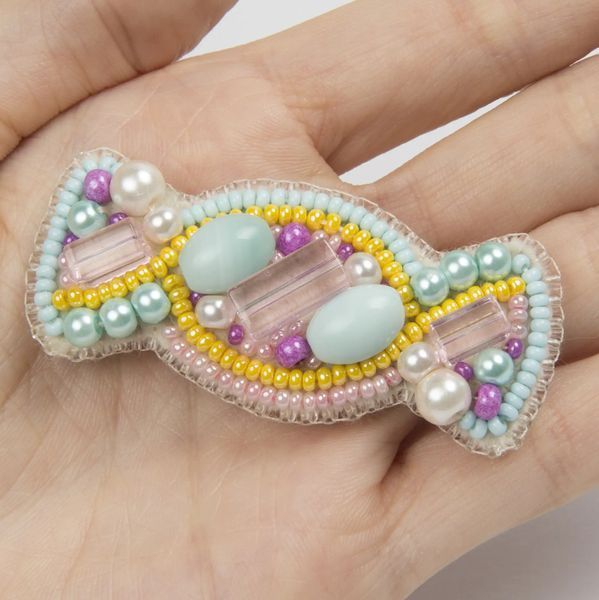 БП-250 Набір для виготовлення брошки Crystal Art "Цукерка" 1068068 фото