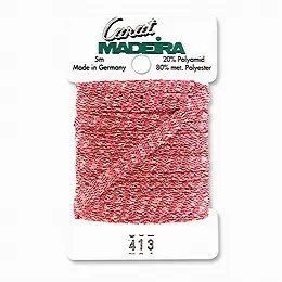 413/9724 Декоративна металізована тасьма Carat Madeira 4 мм*5м 21853 фото