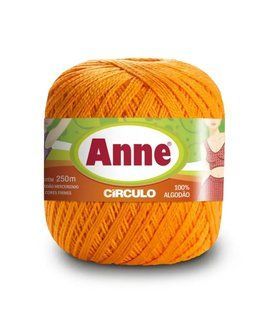 4156 ANNE пряжа (100%мерс.бавовна, 74гр. 250м), жовтогарячий 1076106 фото
