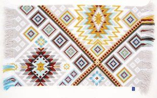 PN-0155112 Набір для вишивання хрестом (килимок) Vervaco Rug Ethnic "Етнічні орнаменти III" 1062131 фото