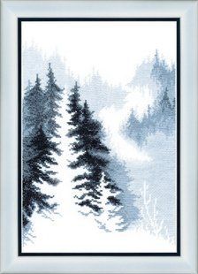 ВТ-158 Набір для вишивання хрестиком Crystal Art "Зимовий ліс" 1057798 фото
