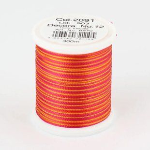 2091/9870 DECORA №12 100% віскозна нитка з об'ємним крученням, 300 м 1062577 фото