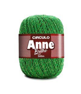 5767 ANNE BRILHO пряжа (96%мерс.бавовна, 4% метал, 150гр. 500м. ), зелений 1076183 фото
