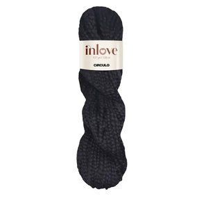 8990 INLOVE пряжа 100% COTTON 125 м/100 г., чорний 1078206 фото