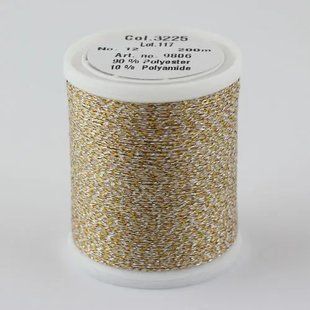 3225/9806 Glamour №12 віскозна нитка з металізованим ефектом, 200м 1063582 фото